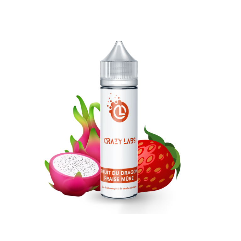 Fruit du dragon Fraise Mûre - Crazy Labs - 50ml 0mg