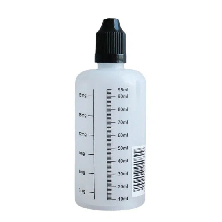 Fiole Graduée PE ML+ MG 100ml
